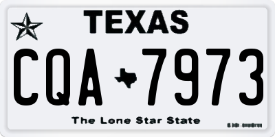 TX license plate CQA7973
