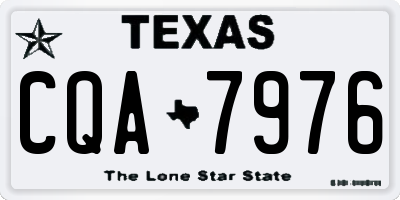 TX license plate CQA7976