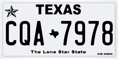 TX license plate CQA7978