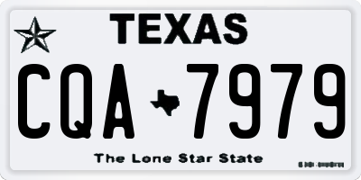 TX license plate CQA7979