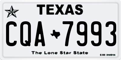 TX license plate CQA7993