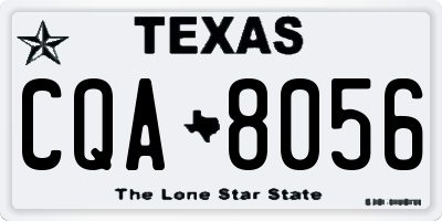 TX license plate CQA8056