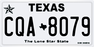 TX license plate CQA8079