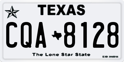 TX license plate CQA8128