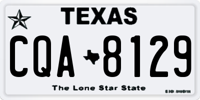 TX license plate CQA8129