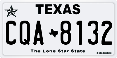 TX license plate CQA8132