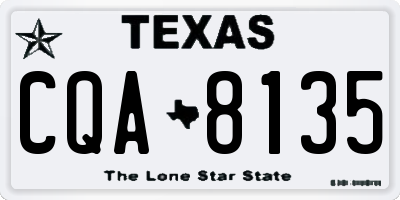 TX license plate CQA8135