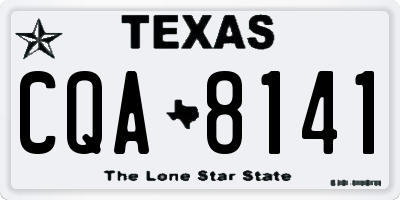 TX license plate CQA8141