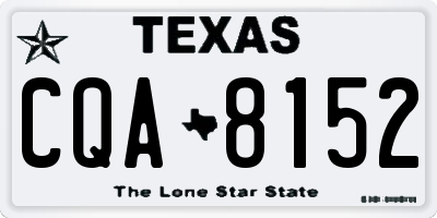 TX license plate CQA8152