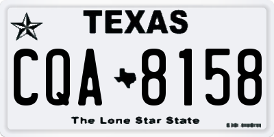 TX license plate CQA8158