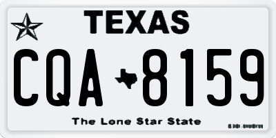 TX license plate CQA8159