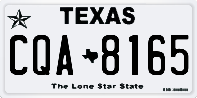 TX license plate CQA8165