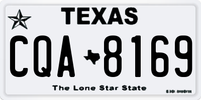TX license plate CQA8169