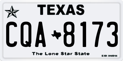 TX license plate CQA8173