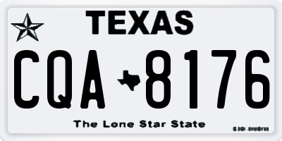 TX license plate CQA8176