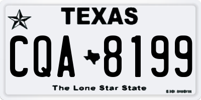 TX license plate CQA8199