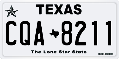 TX license plate CQA8211