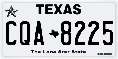 TX license plate CQA8225