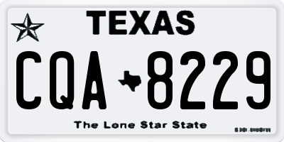 TX license plate CQA8229