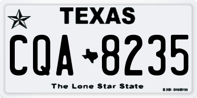 TX license plate CQA8235