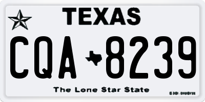 TX license plate CQA8239