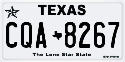 TX license plate CQA8267