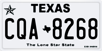 TX license plate CQA8268