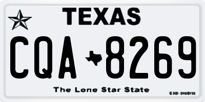 TX license plate CQA8269
