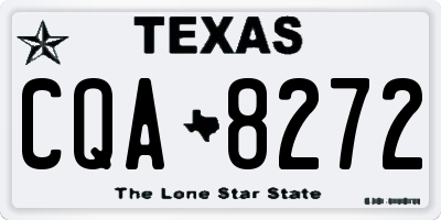TX license plate CQA8272