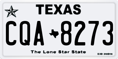 TX license plate CQA8273