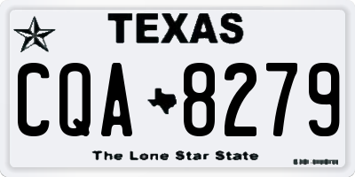 TX license plate CQA8279