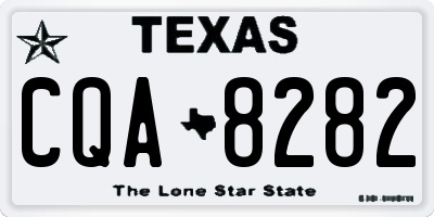 TX license plate CQA8282