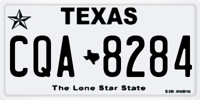 TX license plate CQA8284