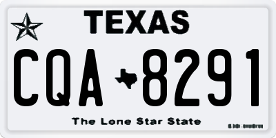 TX license plate CQA8291