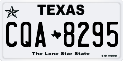 TX license plate CQA8295