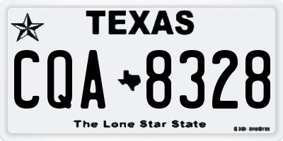 TX license plate CQA8328