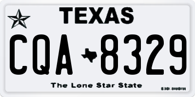 TX license plate CQA8329