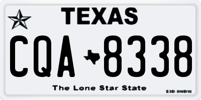 TX license plate CQA8338