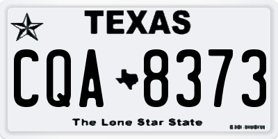 TX license plate CQA8373
