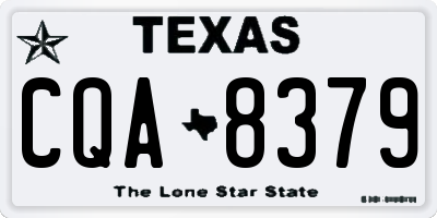 TX license plate CQA8379