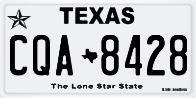 TX license plate CQA8428