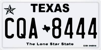 TX license plate CQA8444