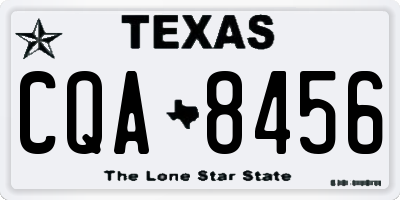 TX license plate CQA8456