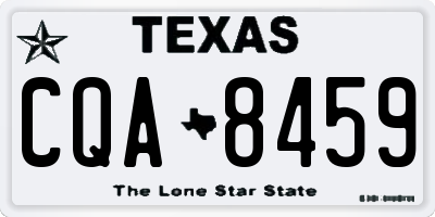 TX license plate CQA8459