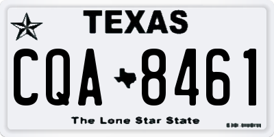 TX license plate CQA8461