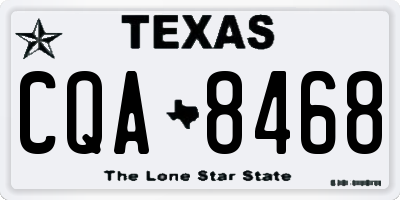 TX license plate CQA8468
