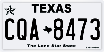 TX license plate CQA8473