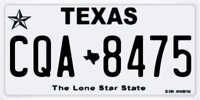 TX license plate CQA8475