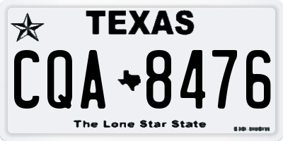 TX license plate CQA8476