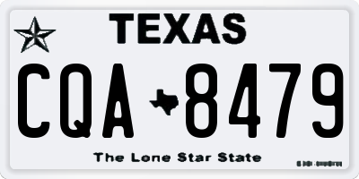 TX license plate CQA8479